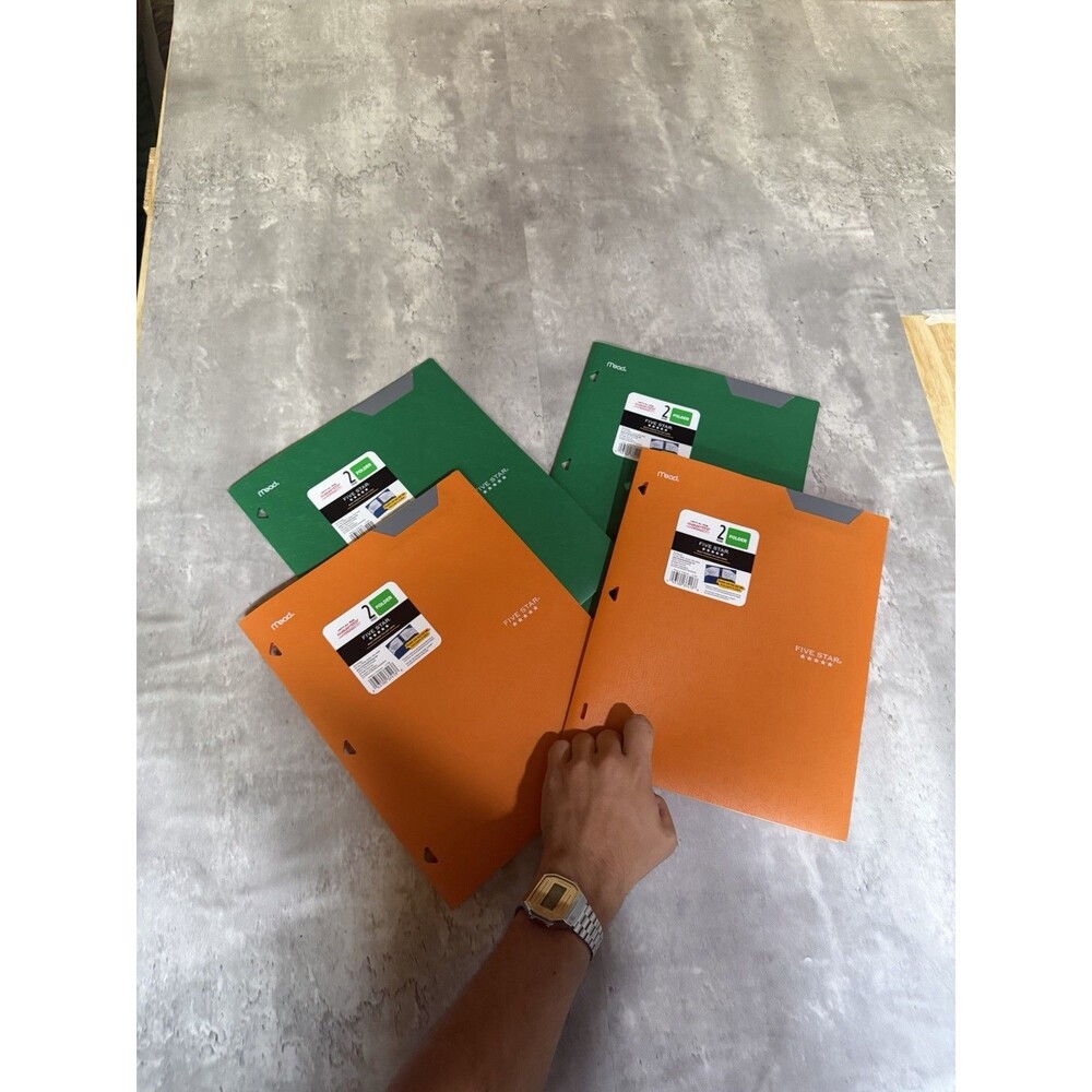 Five Star 2-Pocket Folders – 4 Pack – New